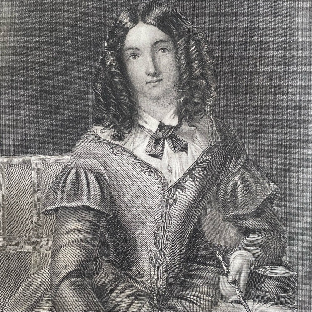Clara 7.75" x 4.75" Antique Engraving/Print